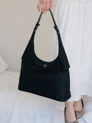 Ivy Nylon Shoulder Bag_Black