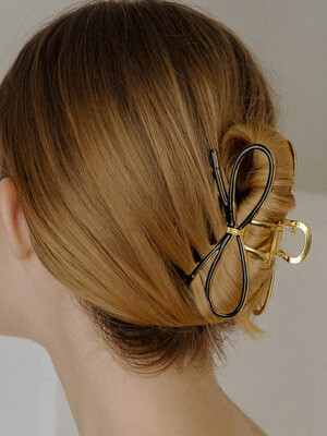[W컨셉단독] HLD024 Ribbon metal hair clip