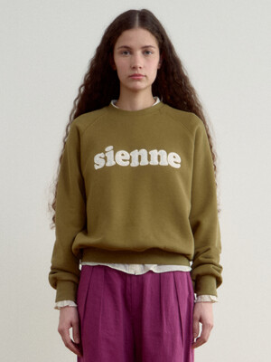 [단독] Sienne Lace Sweatshirts (Olive Green)