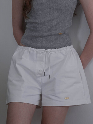 Button Point Short Pants [Ivory]