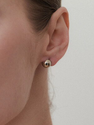[Mamre]14k  8mm ball touch earring