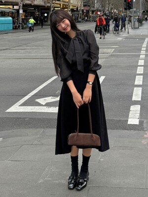 [Drama Signature] Silky Top Layered Dress