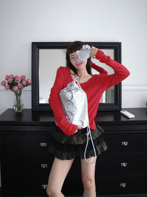 Sleek Mini Pouch Hello Kitty Silver