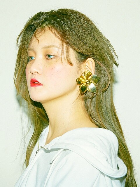 WIND Flower Earring [Silver, Gold]