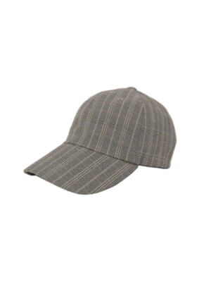 Tartan Ballcap_light beige