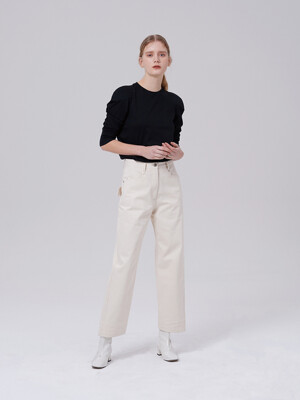 Unique Denim Pants IVORY