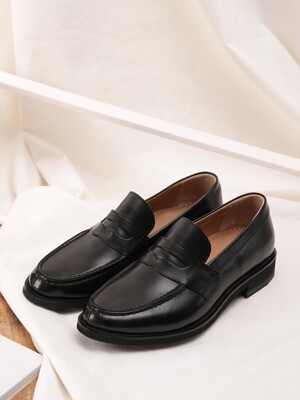 Y-tip Penny Loafer Black#6041