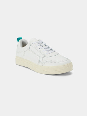 ALEX WHITE LEATHER SNEAKERS