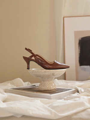 Baroque slingback / brown