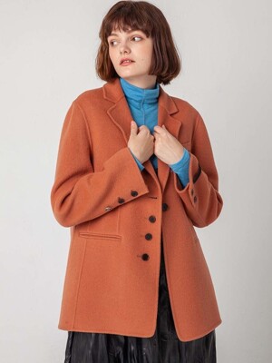 unbalance pront wool jacket (premium line)_GREEN
