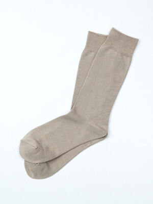 Bamboo Crew Socks - Oatmeal Solid