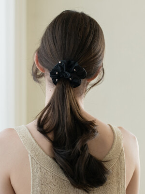 Dot hair scrunchie, Aimee (New colors)