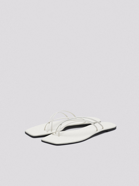 뮬/슬리퍼,뮬/슬리퍼 - 세이지먼트 (SAGEMENT) - CLAVA FLIP-FLOPS(WHITE)