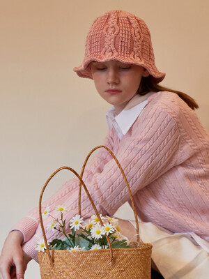 [단독] Diamond Knit Bucket Hat (5 Colors)