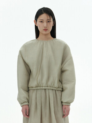 SHEER PADDED CROP JUMPER (2COLORS)