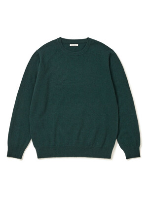 Men Essential Cashmere Pullover (Deep Green)