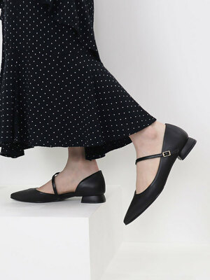 Lucy Mary Jane Flat_Black(DFPJ1102BK)