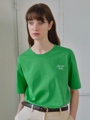 MAISON DE ROLA LOOSE FIT T-SHIRTS GREEN