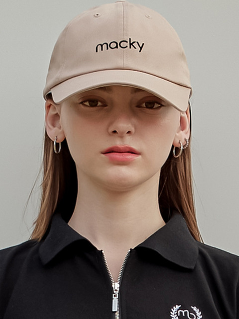골프 - 맥키 (macky) - logo ballcap beige