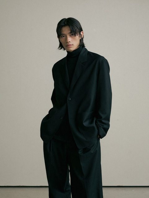 아우터 - 엔도어 (endoor) - CTO two button jacket (black)