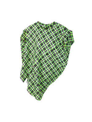 Unbalanced Green Check Shirts_RQSAM23597GRX
