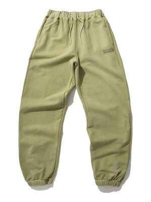 WASHED LOGO PANTS [PIGMENT KHAKI]