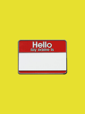 HELLO NAME TAG Badge