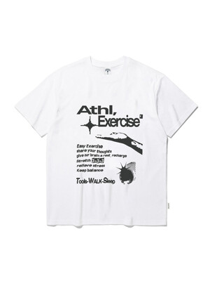 ATHL. EXERCISE HAND ARCHIVE T-SHIRT_WHITE