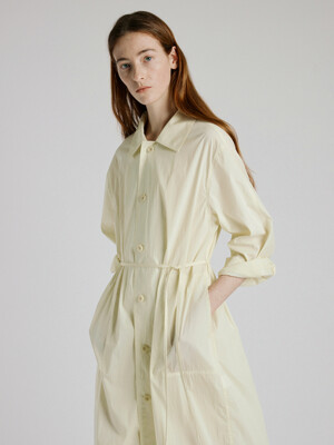 Paper trench dress_butter