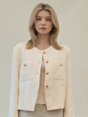 Tweed Jacket_White