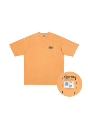 요요맨 그래픽 반팔 티셔츠 ORANGE