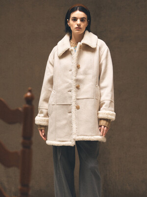 Wool Shearling Half coat