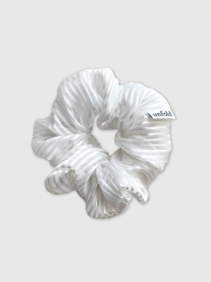 Silk stripe scrunchie 실크 스트라이프 스크런치