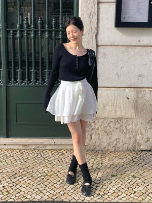 Bell mini skirt (2color)