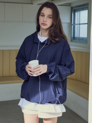W/Windy Anorak Hooded Jacket_Navy(W25-TP10)