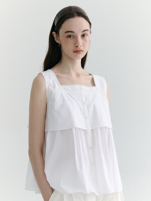 Ruffle Sleeveless Blouse_2color