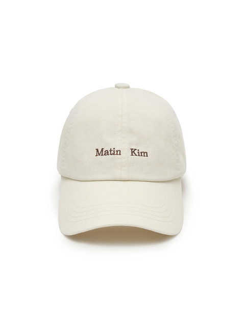 마뗑킴 MATIN MINI CLASSIC LOGO BALL CAP IN CREAM