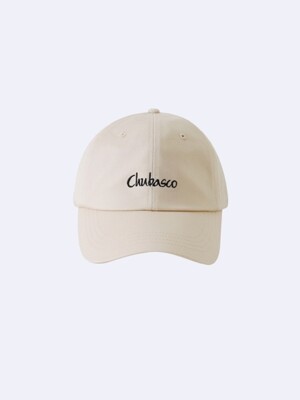 츄바스코 Chubasco lettering logo softshell ball cap BEIGE CBC16007