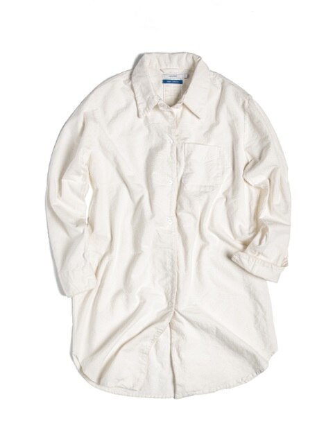 (W) Casper Night Shirt Flannel Creme