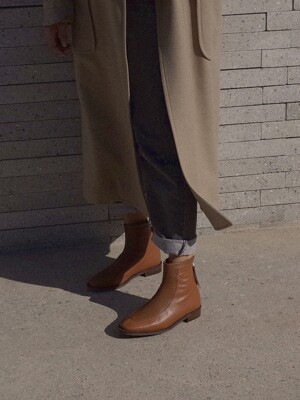 Plain ankle boots Camel