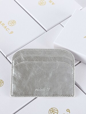 ARAC MORDON GLITTER WALLET _ white silver