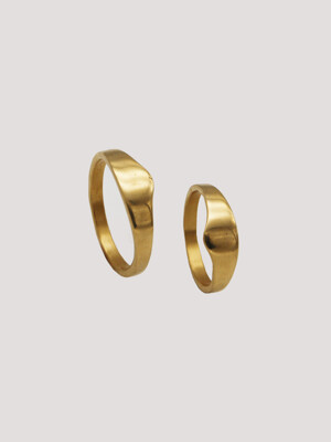Oval Wave Ring (gold)