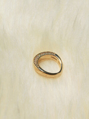 Curve ring(gold plated)