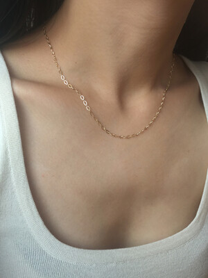 14k matter necklace