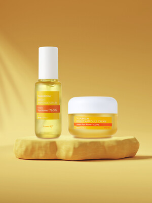유자 바이오엠 브라이트 앰플 세럼 50ml+ 앰플 크림 50ml