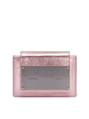 ACCORDION WALLET IN INDIAN PINK