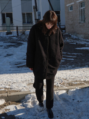 reversible coat (black)