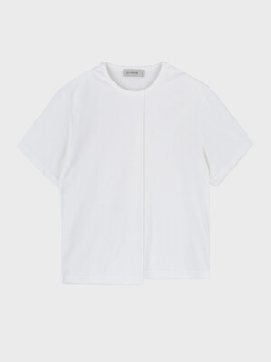 UNBALANCE TERRY T-SHIRT_WHITE