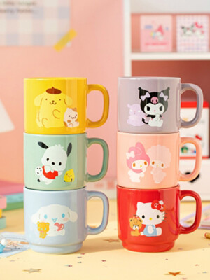 [Sanrio] 컬러 머그컵 (6종)