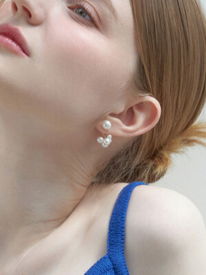 Seraphine Swarovski Pearl Two-way 925 Silver Earring